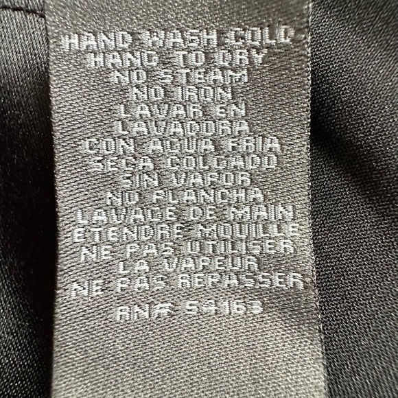 Vince Camuto Sequin Cut Out Cocktail Dress Black Satin & Sequins Size 4 - Picture 13 of 15